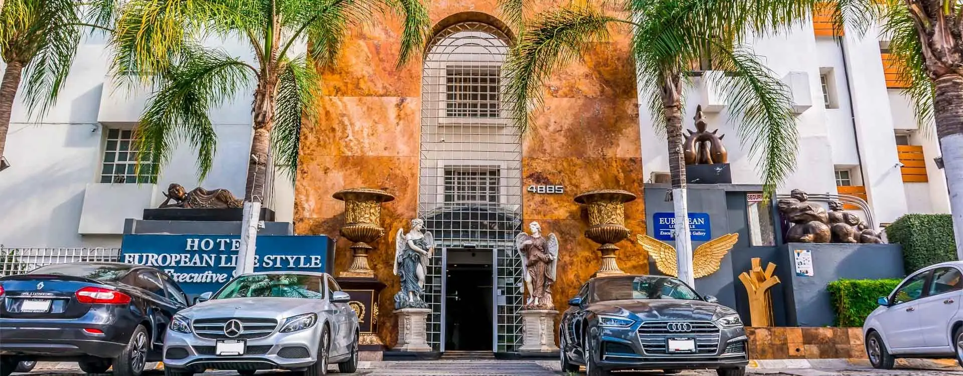 Fachada Hotel European Life Style Executive Suites en Guadalajara